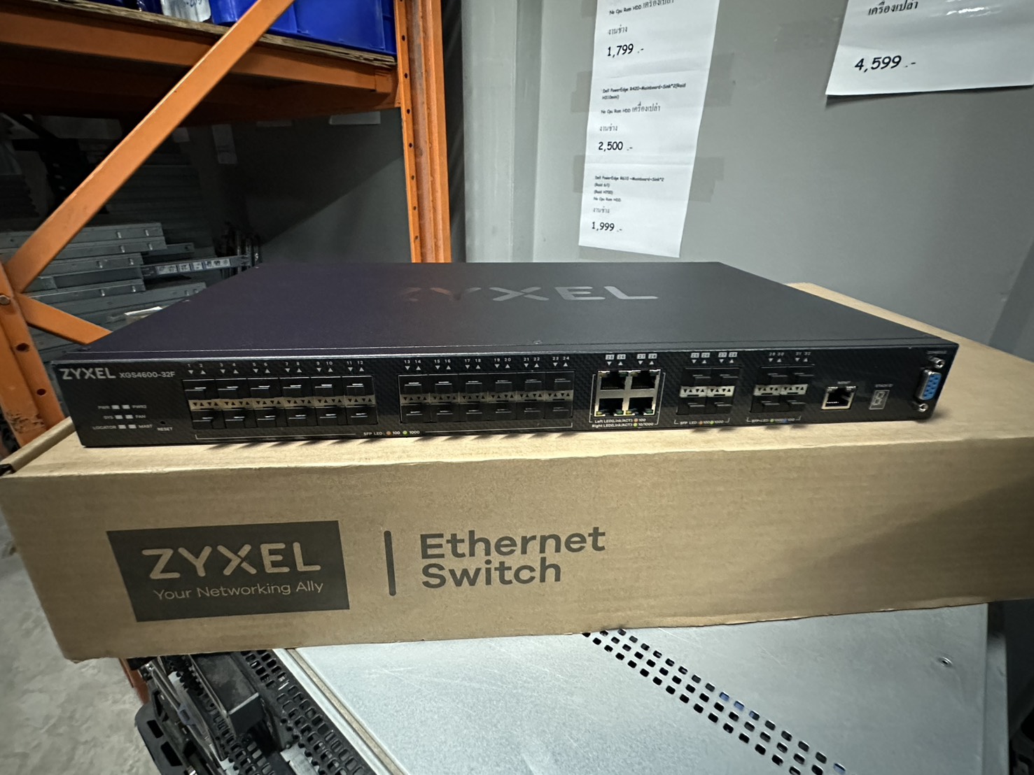 Switch ZYXEL รุ่น ZXL-XGS4600-32F 28-port GbE L3 Aggregation Switch with 4 SFP+ Uplink