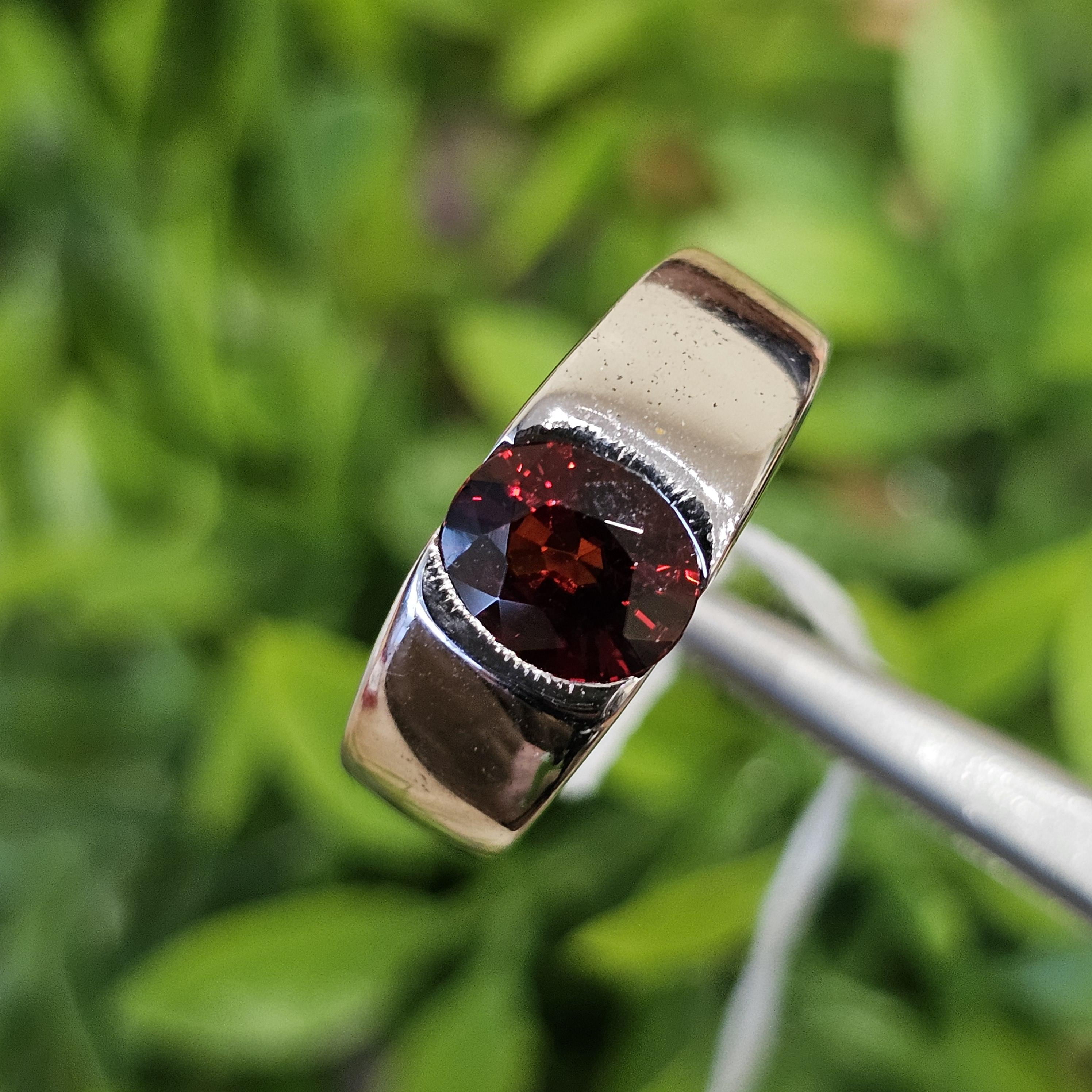 แหวน พลอย การ์เน็ต (Size) 55 Garnet Ring