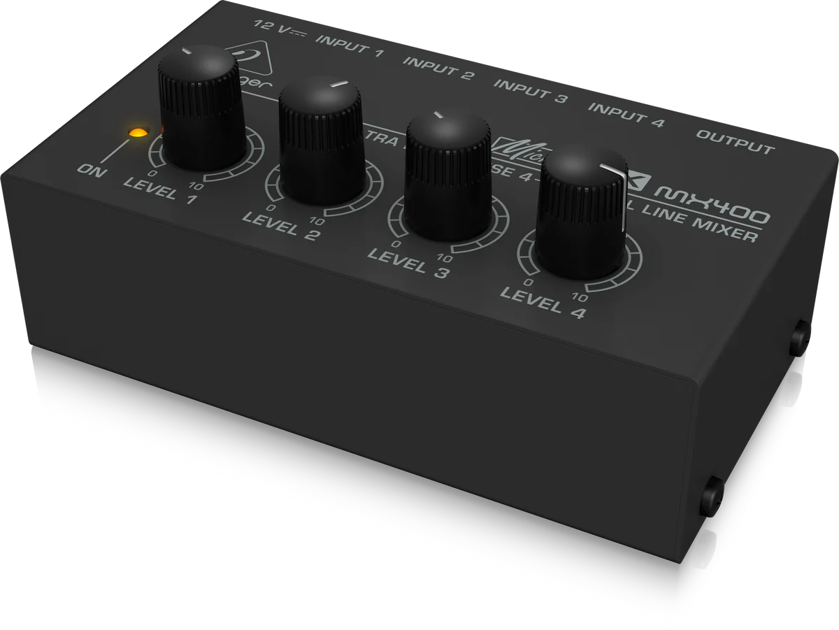 Behringer MX400 มิกเซอร์ขนาดเล็กแบบ 4 ชาแนล