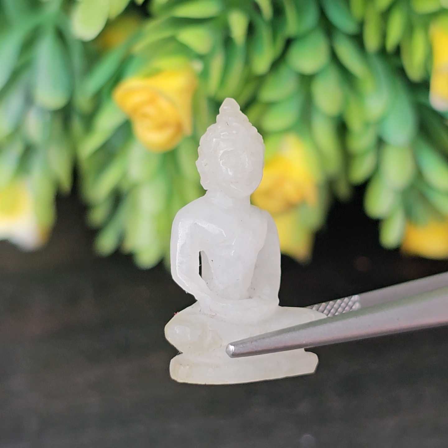 หยก แกะสลัก รูป พระ (Burmese jadeite) 16.88 กะรัต (cts.) หยก พม่า แท้