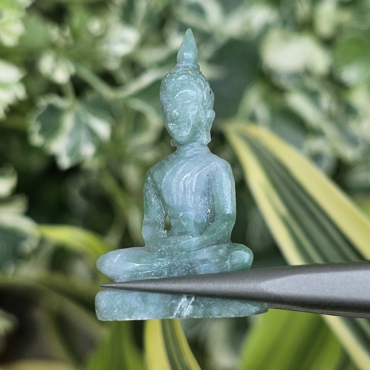 หยก แกะสลัก รูป พระ (Burmese jadeite) 26.45 กะรัต (cts.) หยก พม่า แท้