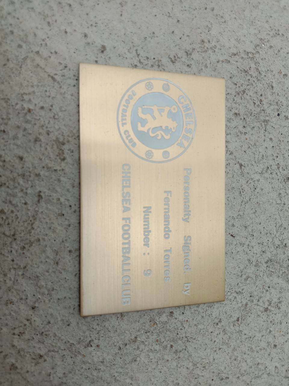 งานป้ายสแตนเลสกัดกรดหน้าทองลงสีขาว