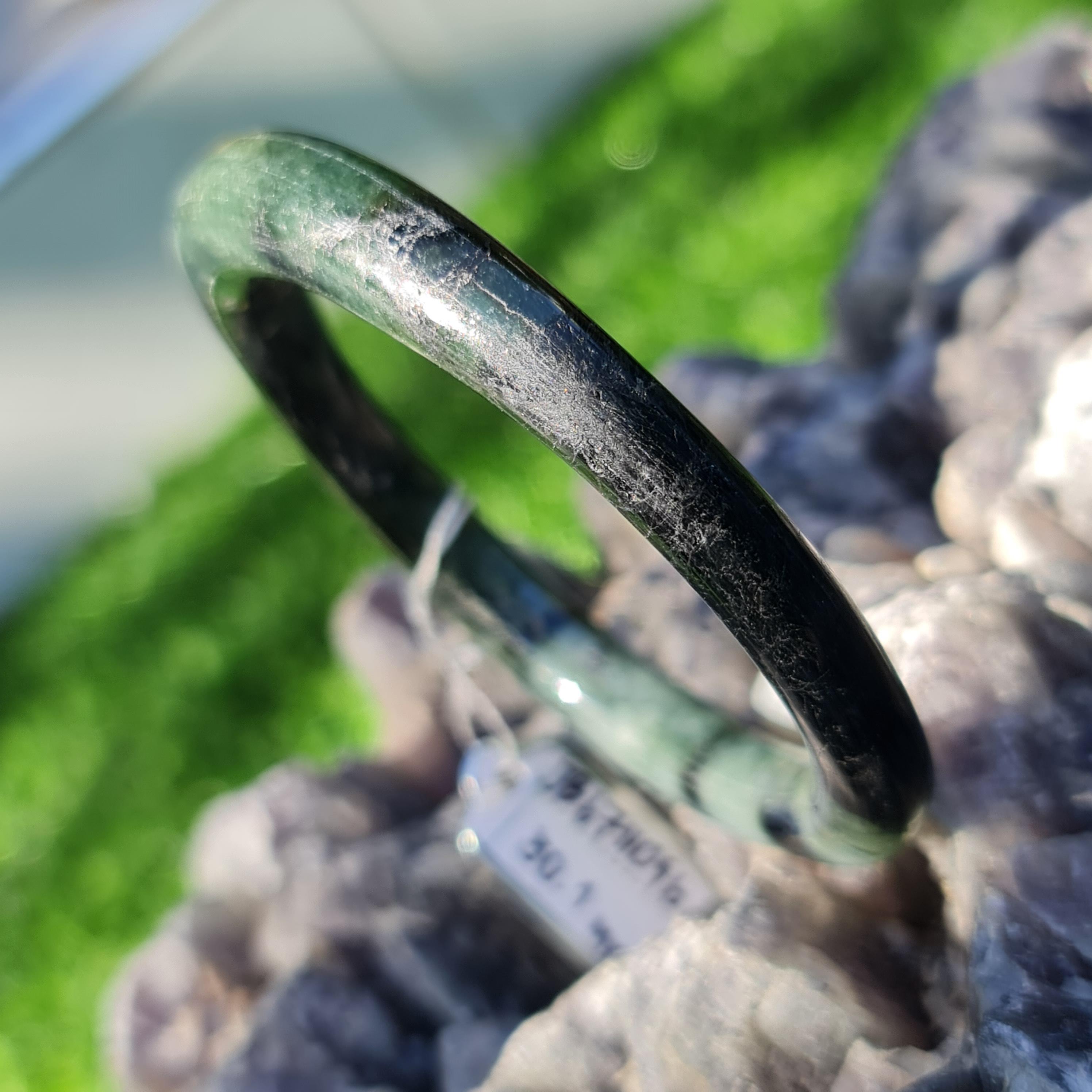 JB6711096 หยก พม่า แท้ Jade กำไลหยก (Jadeite bracelet) พม่า (Myanmar) 50.1 มม.