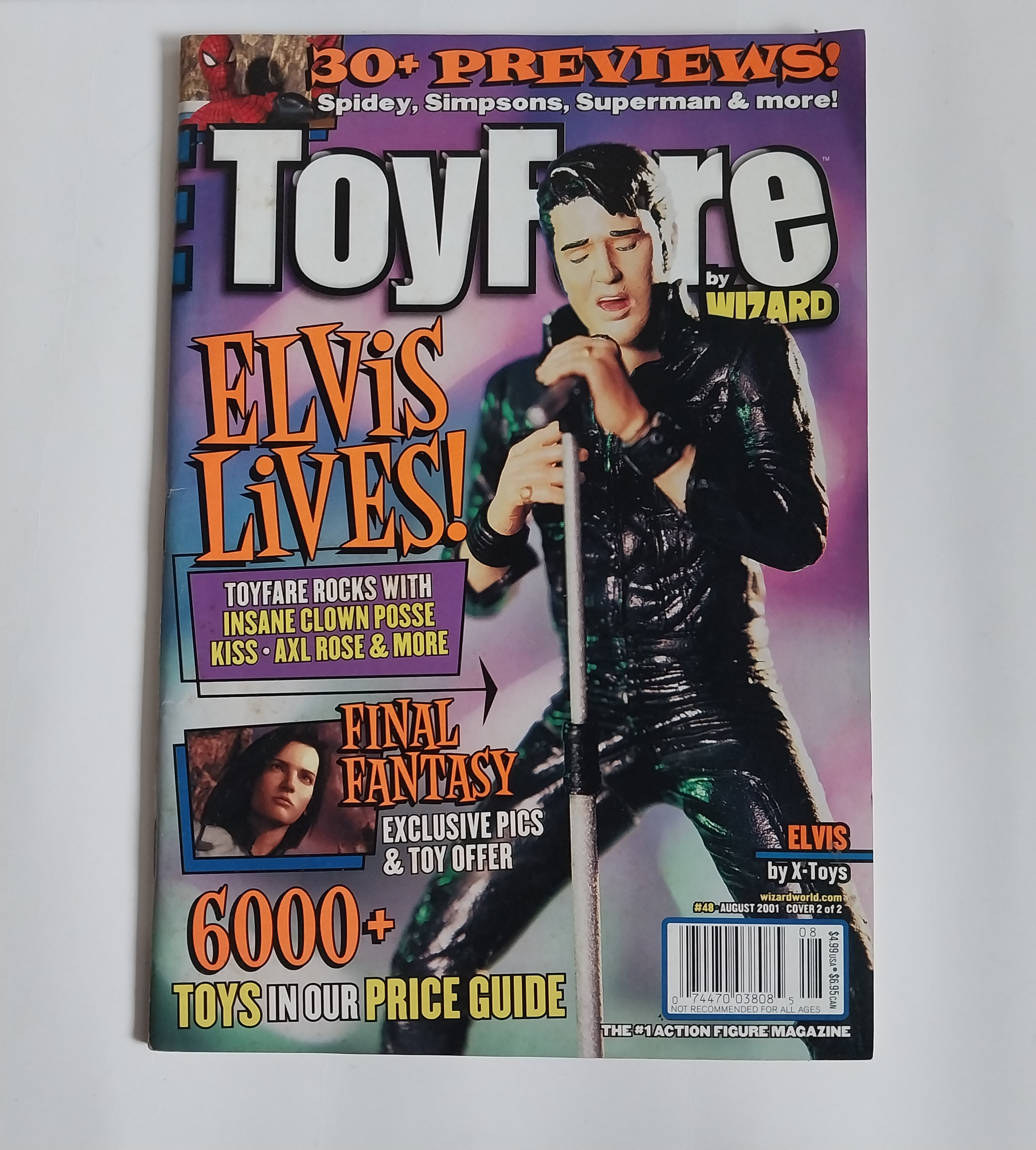 มีหลายภาพ หนังสือของเล่นของสะสม ภาษาอังกฤษ Toy Fare #48 August 2001 ปก เอลวิส เพรสลีย์**แถมภาพ Turn A Gundam