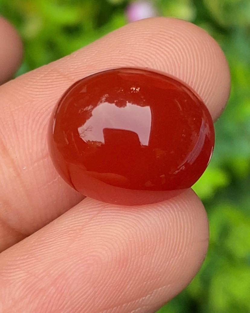 พลอย โมรา Natural Chalcedony 11.80 กะรัต (Cts.) พลอยแท้ อัญมณีมงคลประจําวันเกิด เครื่องประดับพลอย