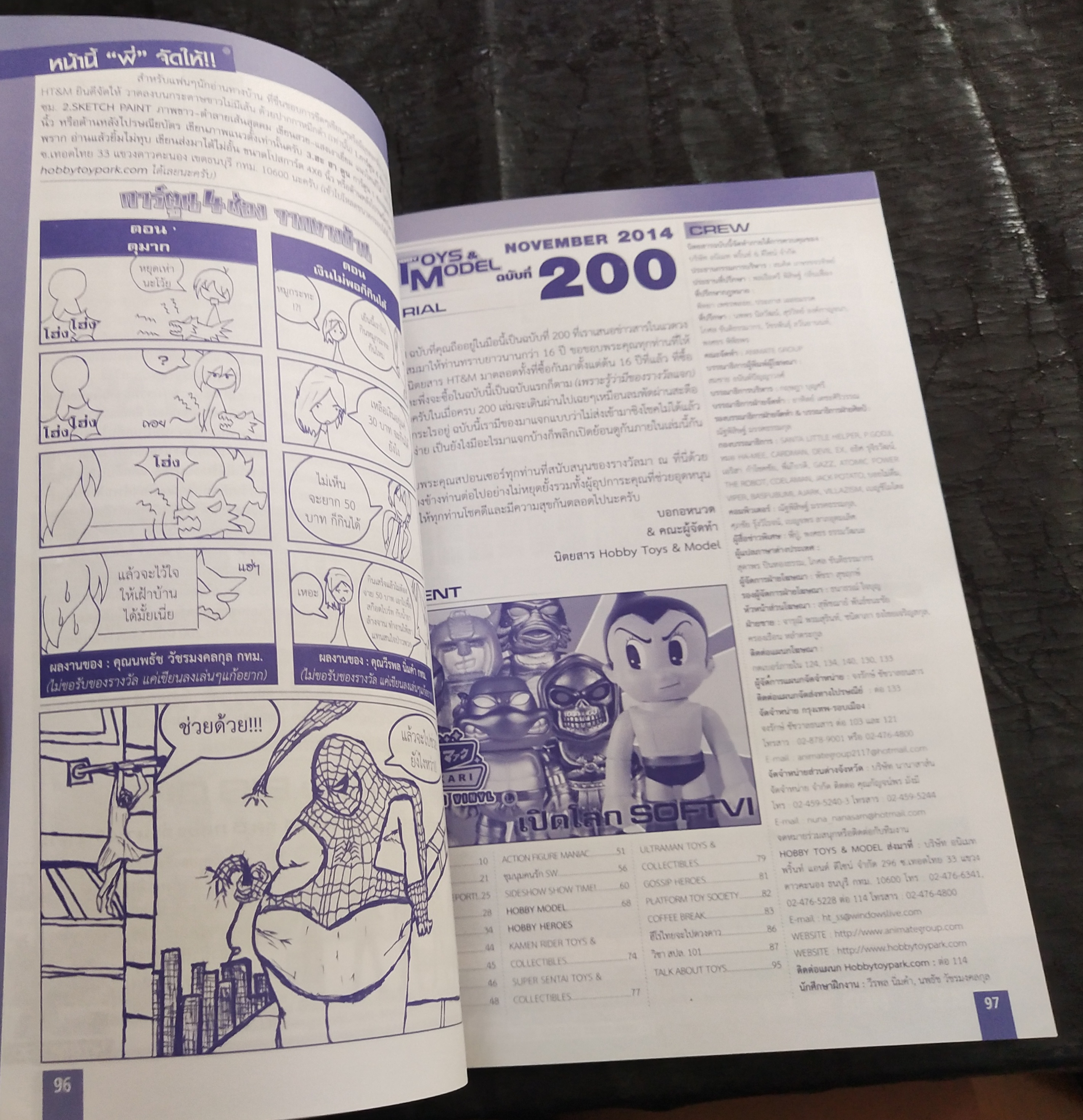 มีหลายภาพ,หนังสือ Hobby Toys and Modelเดือนพฤศจิกายน ฉบับที่ 200, ฉบับฉลองครบ200 เล่ม