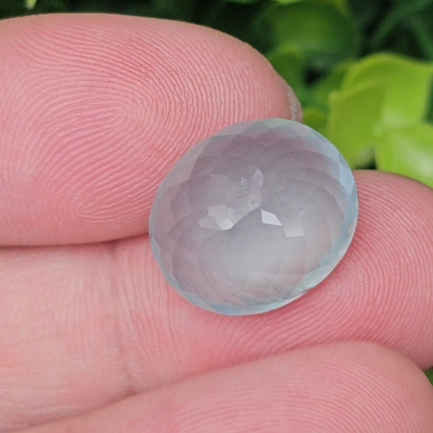 พลอย อความารีน Aquamarine 13.05 กะรัต (Cts.) พลอยแท้ อัญมณีมงคลประจําวันเกิด เครื่องประดับพลอย