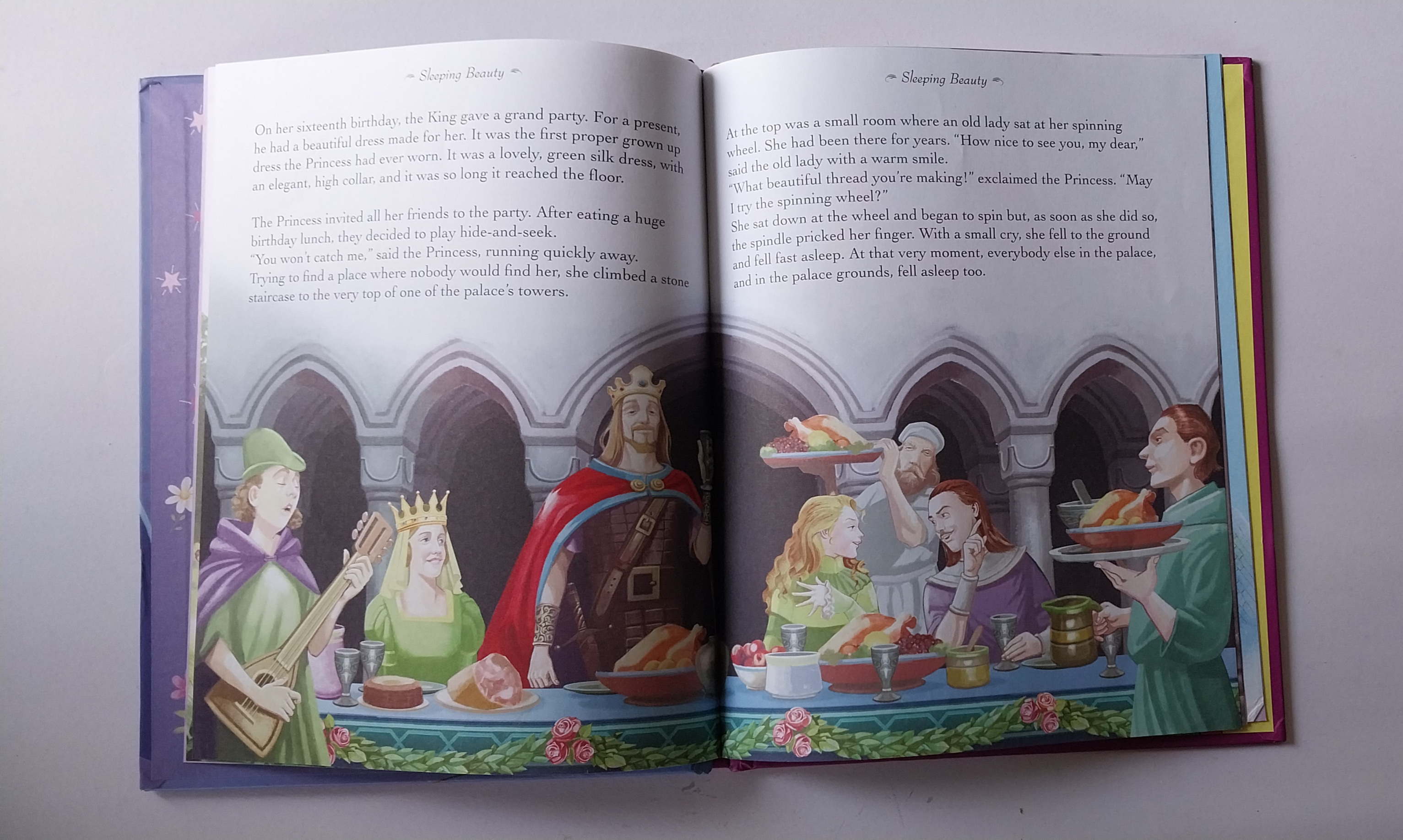 มีหลายภาพ, เจ้าหญิงนิทรา,หนังสือนิทานปกแข็งภาษาอังกฤษ ขนาด 21 ซม. ,3 in 1 Fairy Tale Treasures,Sleeping Beauty and other fairytales