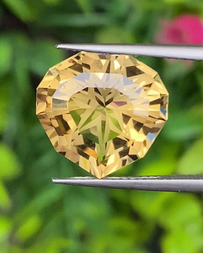 พลอย ซิทริน Citrine 7.17 กะรัต (Cts.) พลอยแท้ อัญมณีมงคลประจําวันเกิด เครื่องประดับพลอย