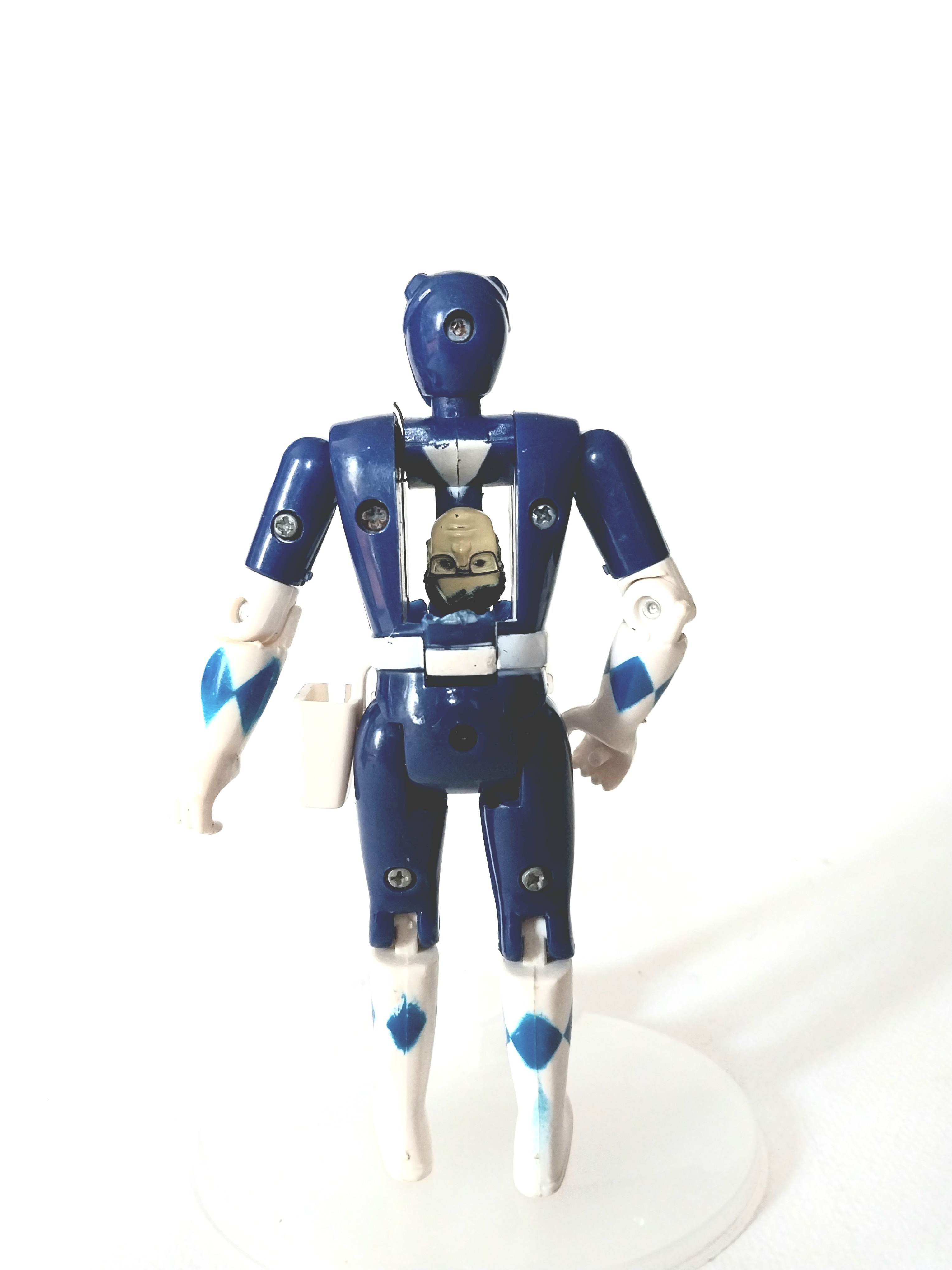 มีหลายภาพ, ของมีตามภาพ กดเข็มขัดไม่เด้ง ต้องพับเอง ,ตุ๊กตาแปลงร่าง บลูเรนเจอร์ จากขบวนการ์ เเพาเวอร์เรนเจอร์ ขนาดตามรูป แปลงร่างได้