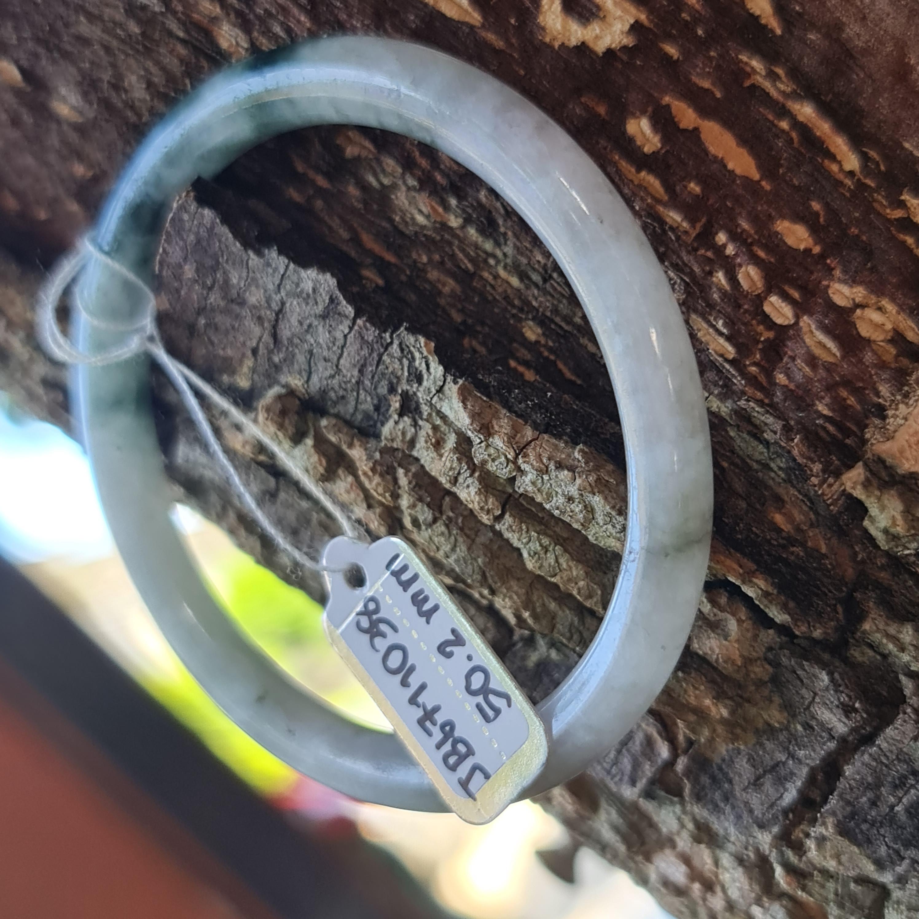 JB6711038 หยก พม่า แท้ Jade กำไลหยก (Jadeite bracelet) พม่า (Myanmar) 50.2 มม.