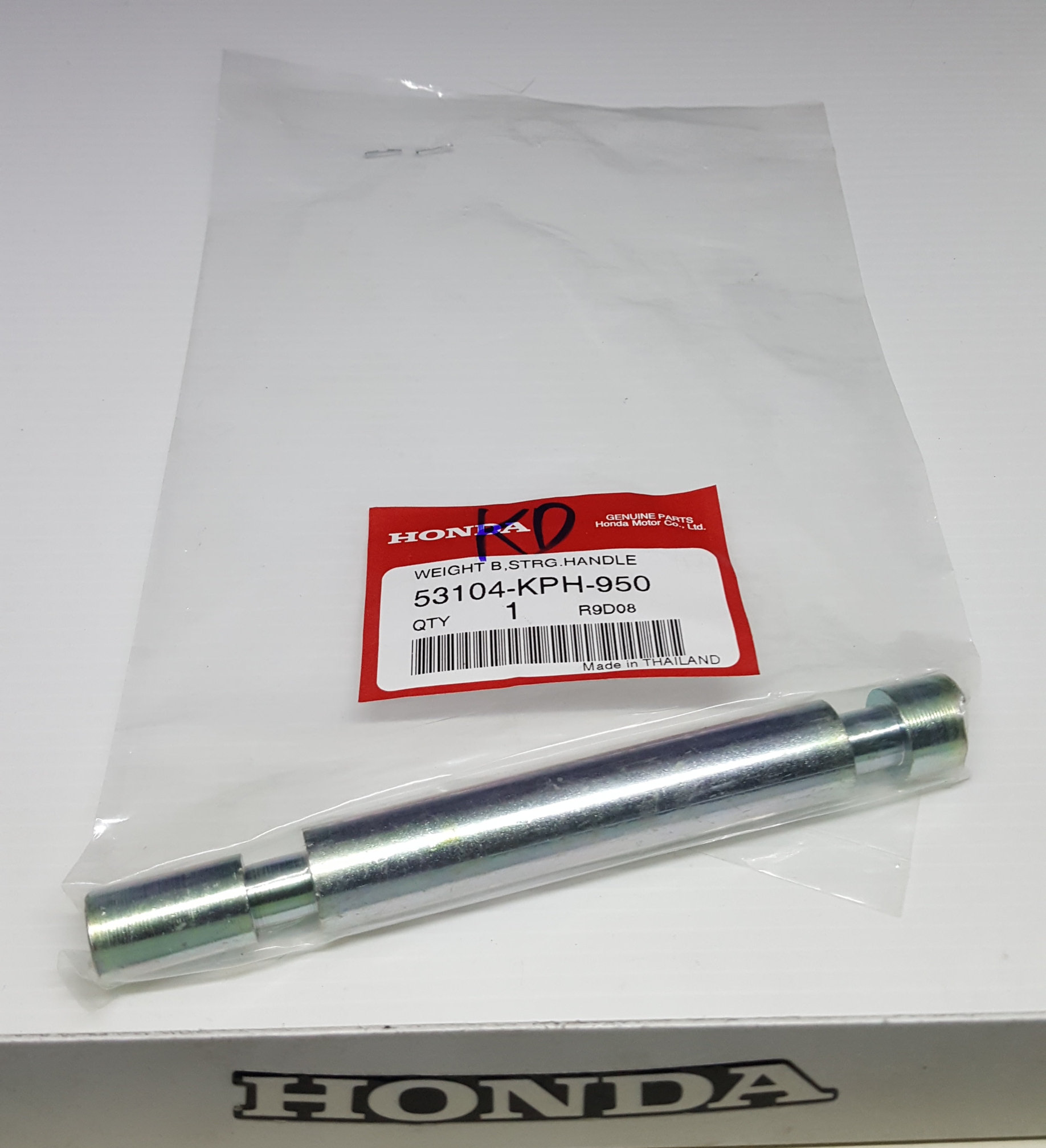 แกนยึดตุ้มปลายแฮนด์ เวฟ125D,S,T,X/ดรีม125