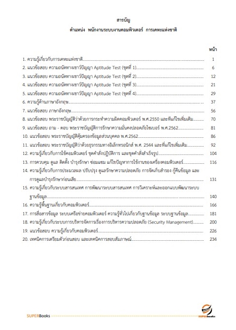 แนวข้อสอบ พนักงานระบบงานคอมพิวเตอร์ การเคหะแห่งชาติ