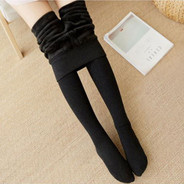 กางเกงเลกกิ้งกันหนาวติดลบ ผ้าคอตตอนลูกฟูกซับแคชเมียร์หนานุ่ม (11958L)