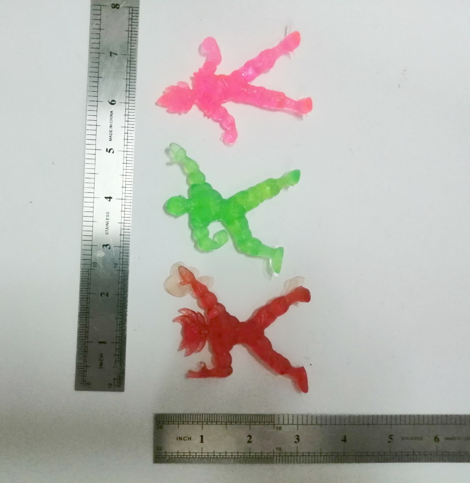 ตุ๊กตุ่นยาง ดราก้อนบอล เทนชินฮัน(เขียว) โกคู(แดง) โกคูซุปเปอร์ไซยา(ชมพู)