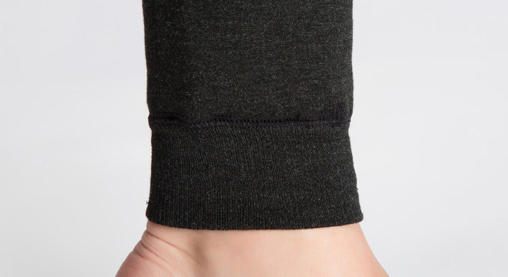 กางเกงเลกกิ้งผู้ชาย กันหนาวติดลบ ซับกำมะหยี่สีดำ (10150MM)