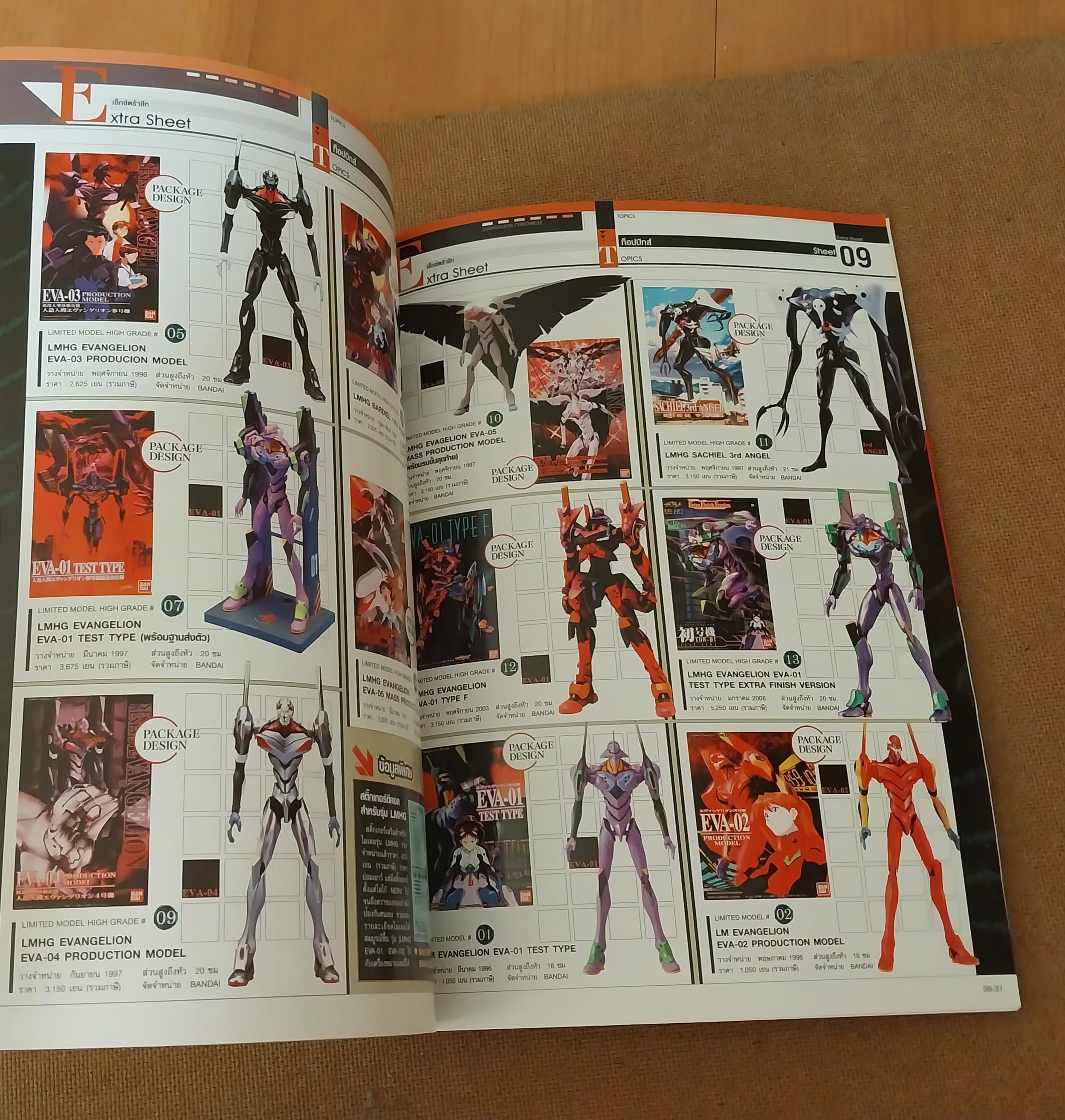 มีหลายภาพ, *แกะเพื่อถ่ายรูป,สารานุกรม สำหรับแฟนพันธุ์แท้อีวานเกเลี่ยน พิมพ์ 4 สีสวยงาม ตลอดทั้งเล่ม ฉบับที่ 9, Evangelion chronicle