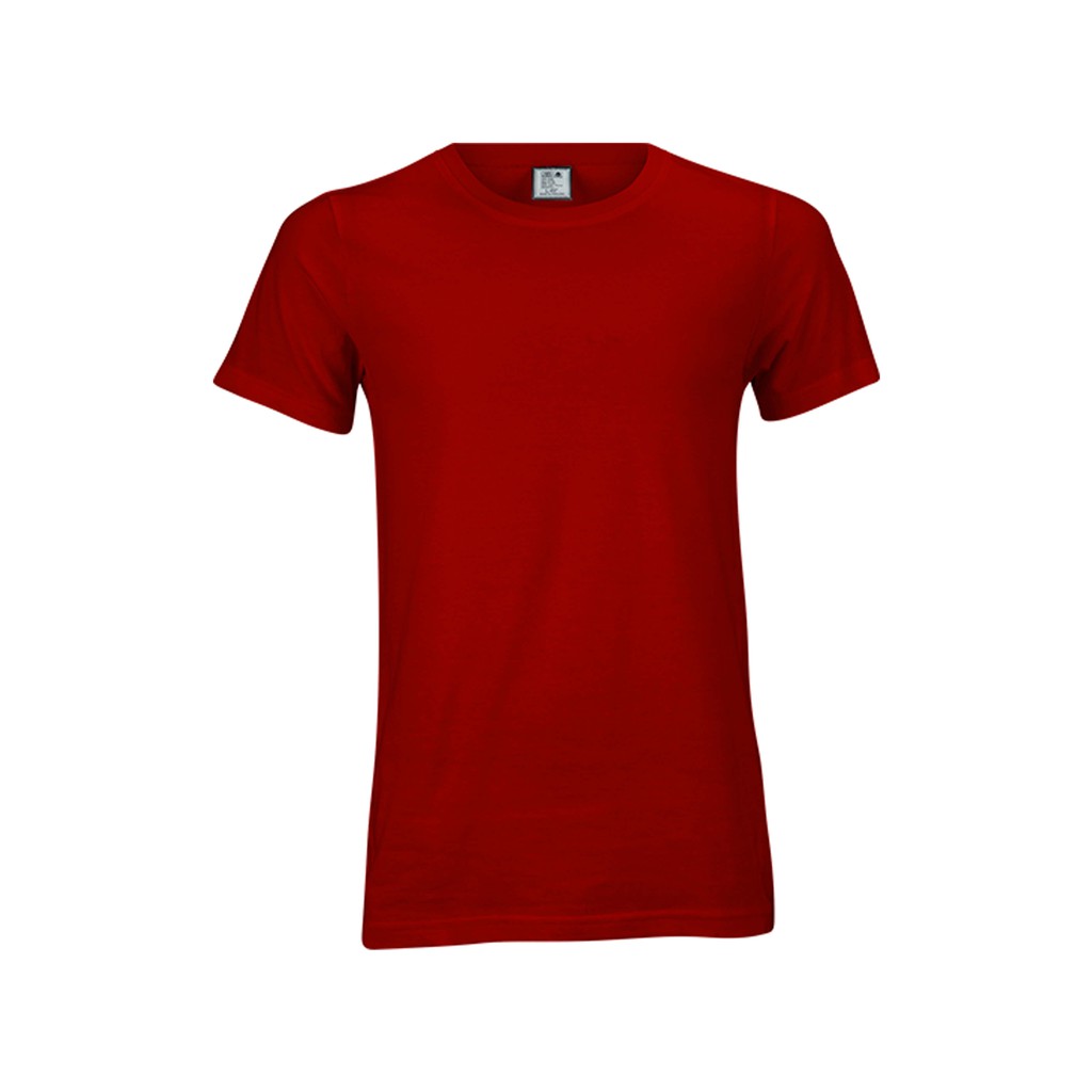 เสื้อยืด OV101 คอกลม ผ้าCotton100% 32 เนื้อนุ่ม ใส่สบาย สีเลือดหมู