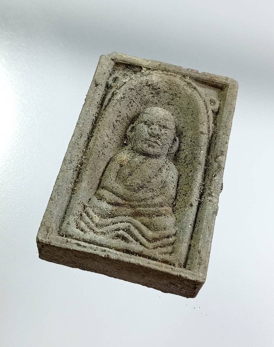 ผ3189 หลวงปู่ทวด วัดช้างให้ พิมพ์กลักไม้ขีด เนื้อผงใบลาน หลังยันต์