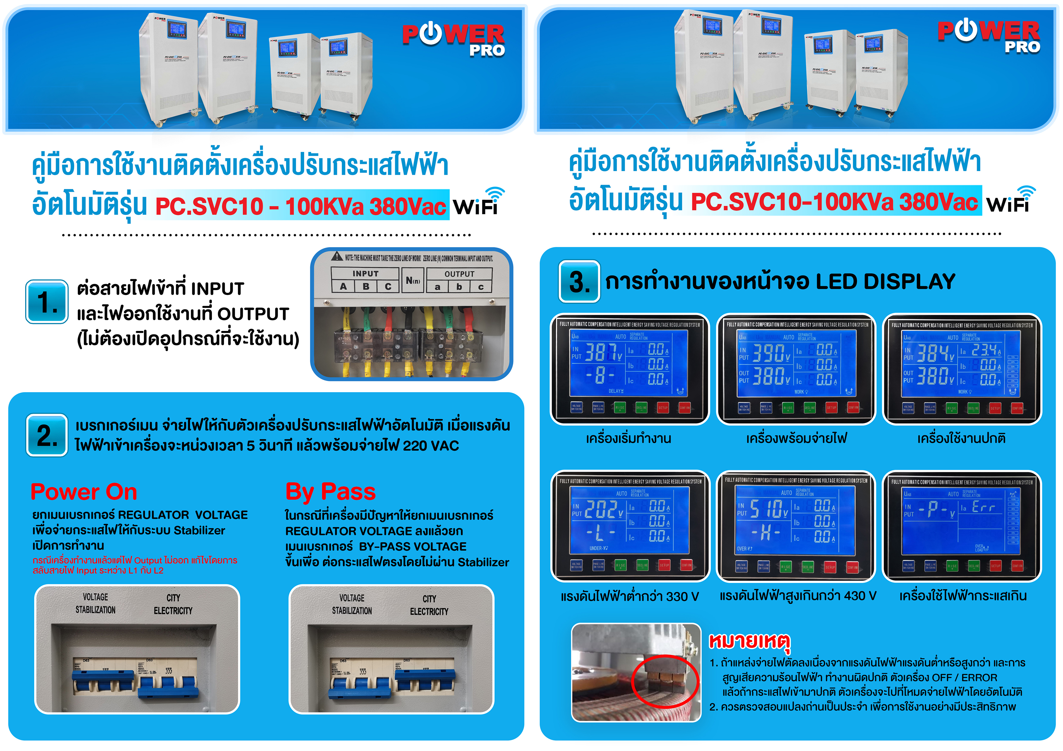 เครื่องปรับแรงดันไฟฟ้าอัตโนมัติ : SVC.10K 3P_Wifi