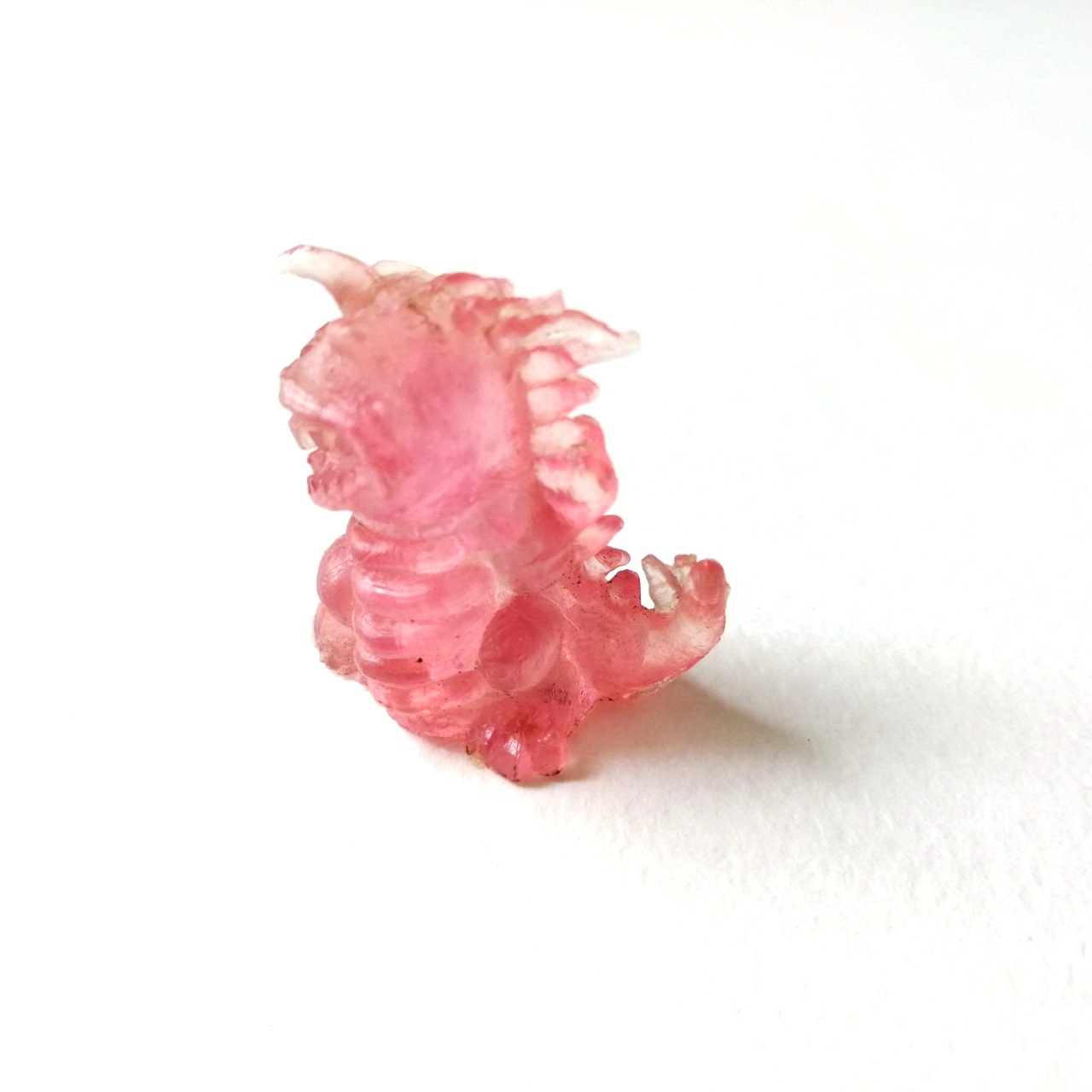 ตุ๊กตุ่นแอ๊นท์สวมดินสอ สัตว์ประหลาด ขนาด 1.5 นิ้ว สีชมพูใส เหมือนมังกร งานเก่าหายาก สภาพดี