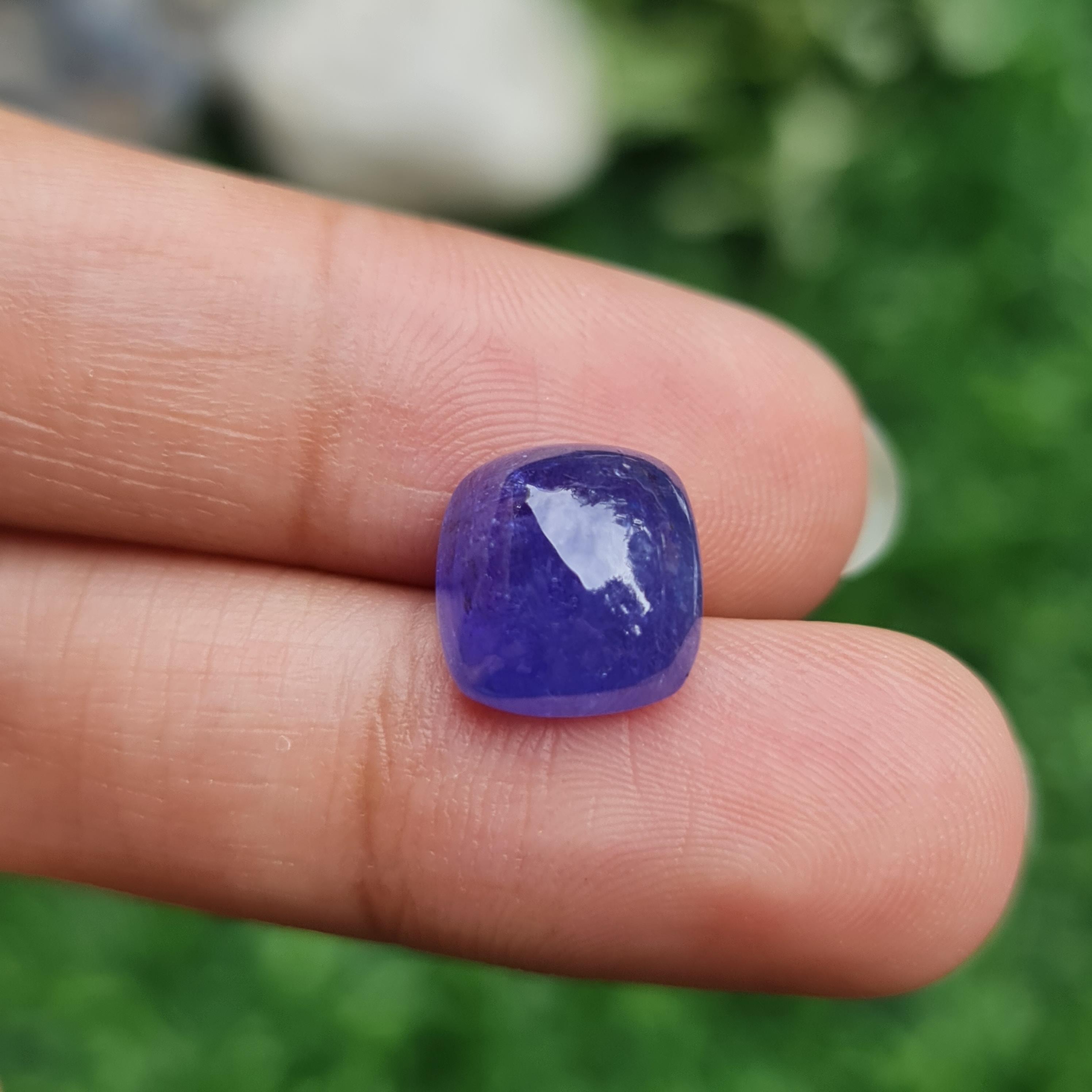 พลอย แทนซาไนท์ Tanzanite 7.59 กะรัต (Cts.) พลอยแท้ อัญมณีมงคลประจําวันเกิด เครื่องประดับพลอย