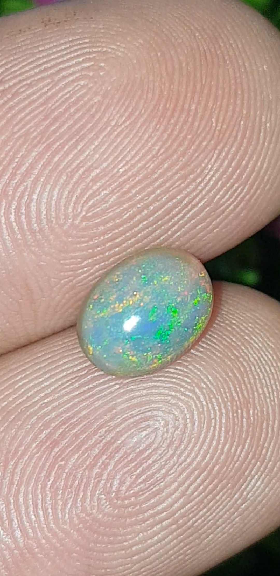 พลอย โอปอล Opal 1.24 กะรัต (Cts.) พลอยแท้ อัญมณีมงคลประจําวันเกิด เครื่องประดับพลอย