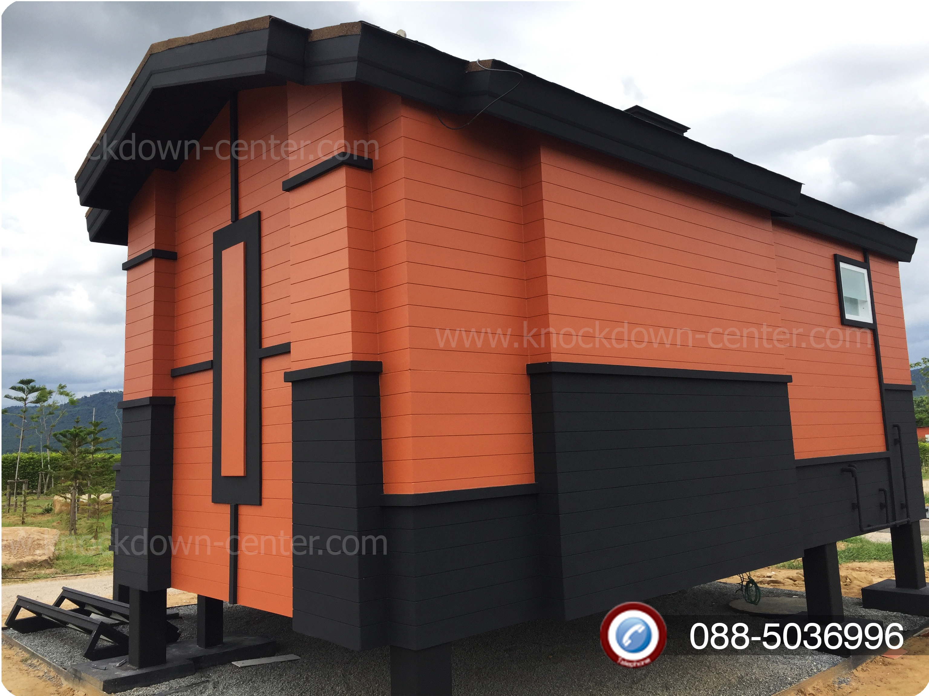 บ้านน็อคดาวน์ บ้านสำเร็จรูป Modern Classic C 008