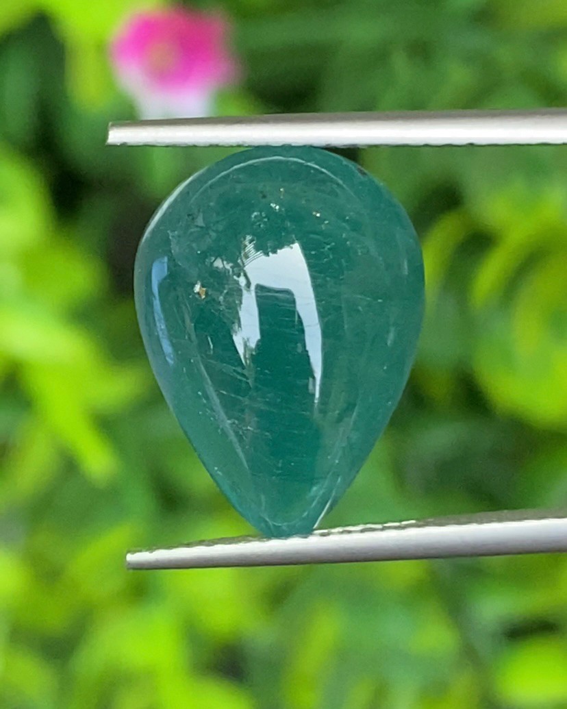พลอย แกรนดิเดียร์ไรท์ Grandidierite 8.74 กะรัต (Cts.) พร้อมใบเซอร์ พลอยแท้ อัญมณีมงคลประจําวันเกิด เครื่องประดับพลอย