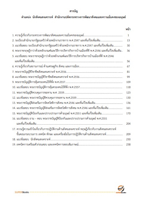 แนวข้อสอบ นักสังคมสงเคราะห์ สำนักงานปลัดกระทรวงการพัฒนาสังคมและความมั่นคงของมนุษย์