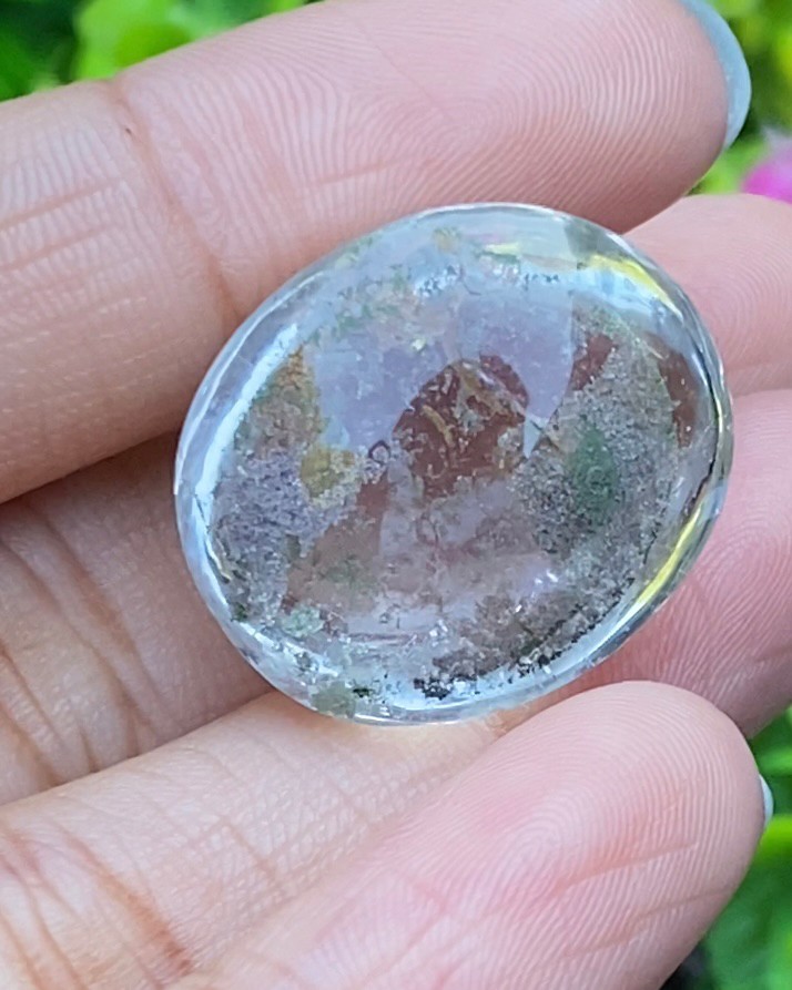 โป่งข่าม ควอตซ์ Rutilated Quartz 47.30 กะรัต Cts. พลอยแท้ อัญมณีมงคลประจําวันเกิด เครื่องประดับพลอย