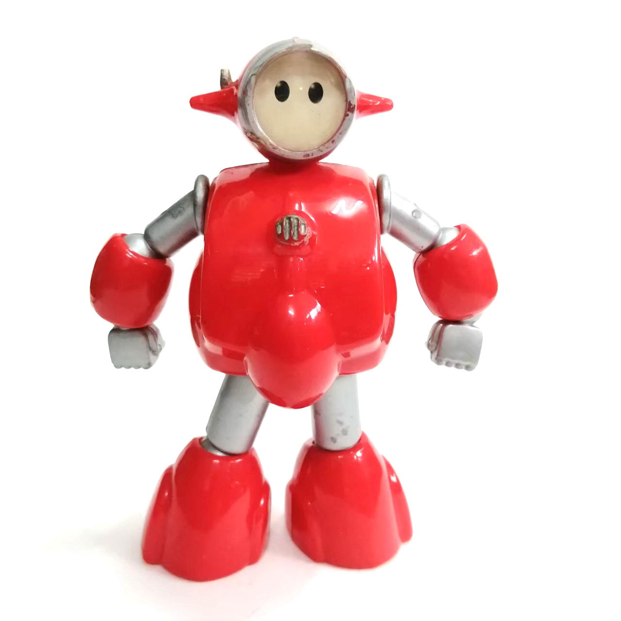 ขนาด 5.5 - 6 นิ้ว *** มีรอยชำรุดกระจกหาย ขาหลวมข้างหนึ่ง ฟิกเกอร์พลาสติก ไฮเปอร์บอต ไม่พบบ่อย มือสองของมีตามภาพ