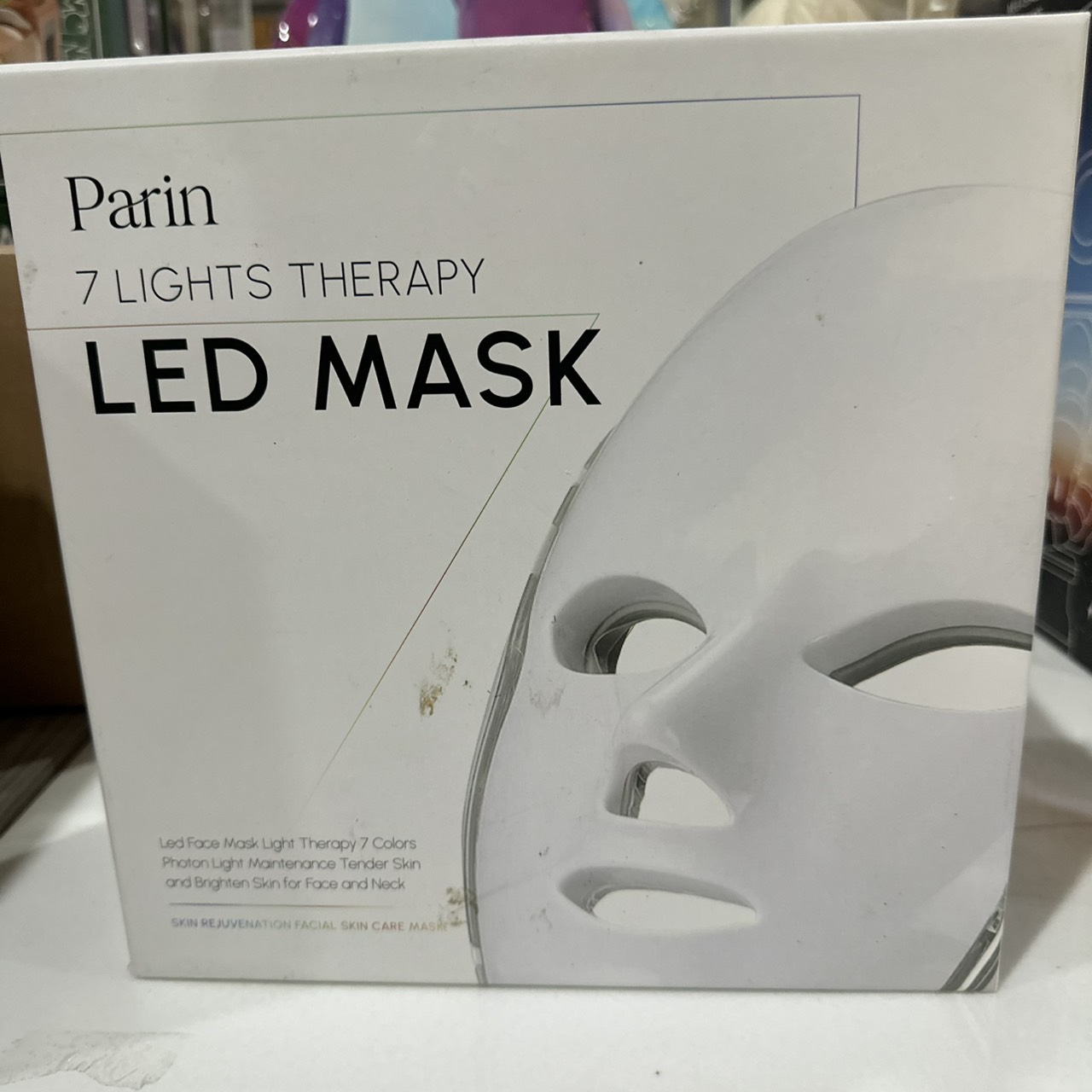 Parin LED MASK 7 สี หน้ากากมาสก์หน้า นวัตกรรมแสง บำบัดผิว ประสิทธิภาพส่งตรงจากคลินิก ครอบคลุมทั้งผิวหน้าและลำคอ
