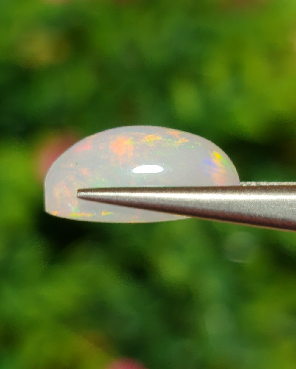 พลอย ไวท์ โอปอล White Opal 5.14 กะรัต (Cts.) พลอยแท้ อัญมณีมงคลประจําวันเกิด เครื่องประดับพลอย