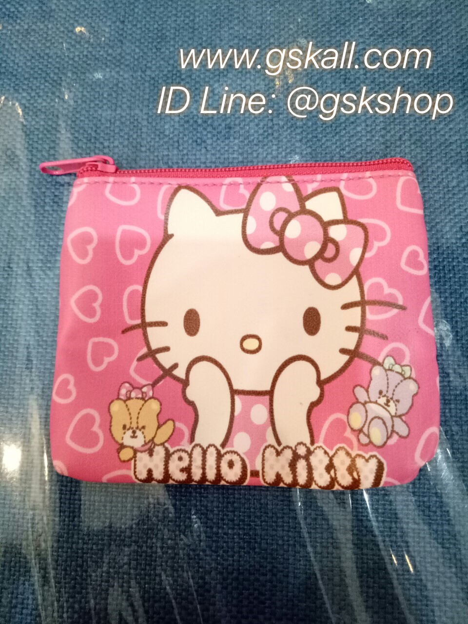 กระเป๋าใส่เหรียญไร้สายลายคิตตี้