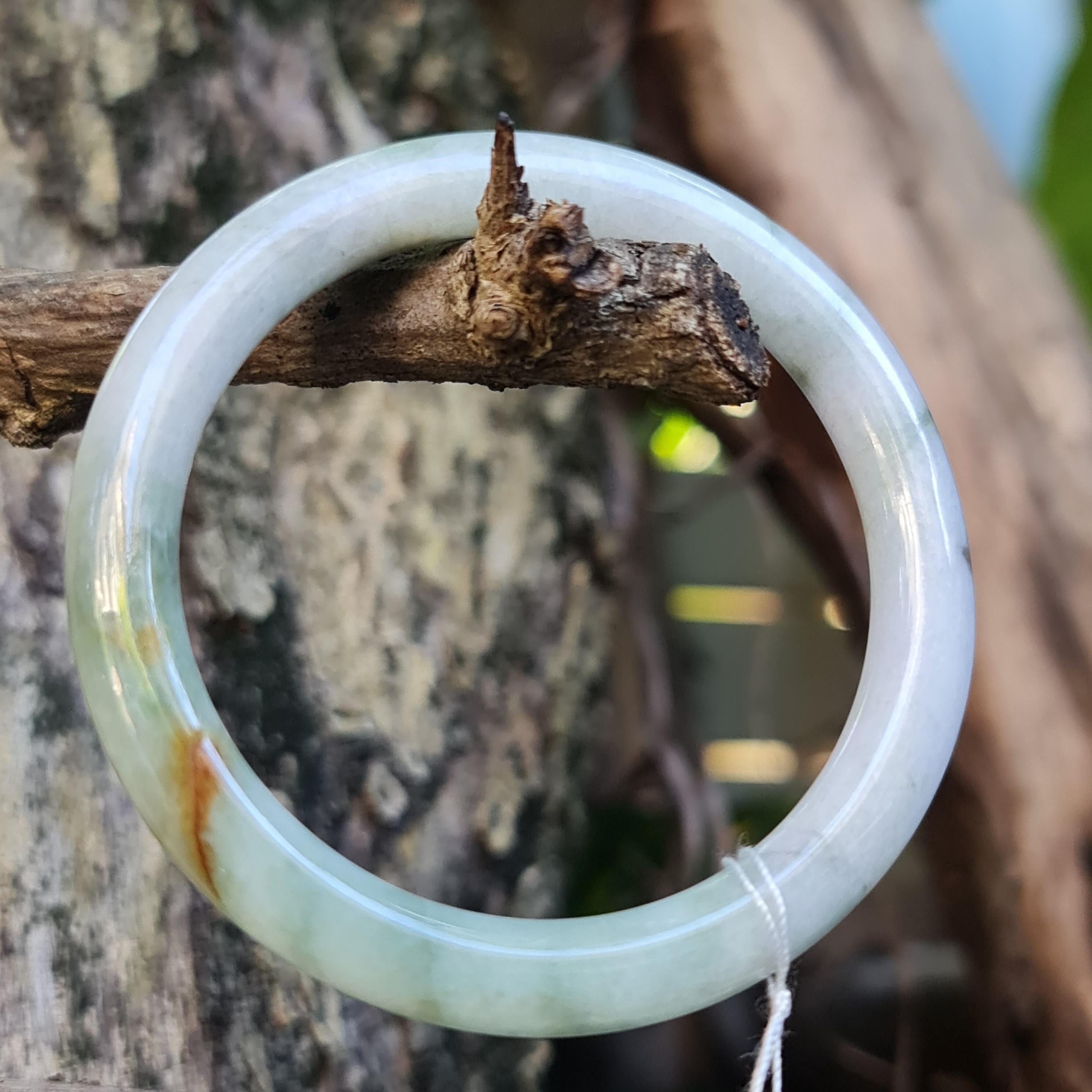 JB6711065 หยก พม่า แท้ Jade กำไลหยก 51.1 มม. (Jadeite bracelet) พม่า (Myanmar)