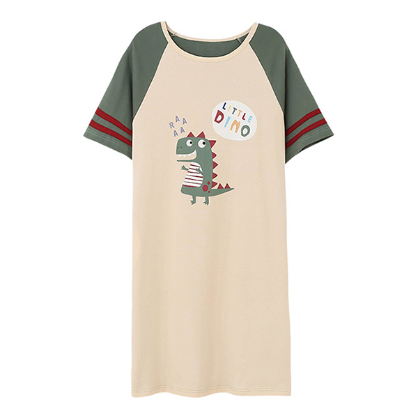 🔥พร้อมส่ง🔥ชุดนอนกระโปรง ชุดนอนน่ารัก เดรสคอตตอนนุ่มนิ่มมีน้ำหนัก ใส่ได้บ่อยค่ะ (CT105-1)