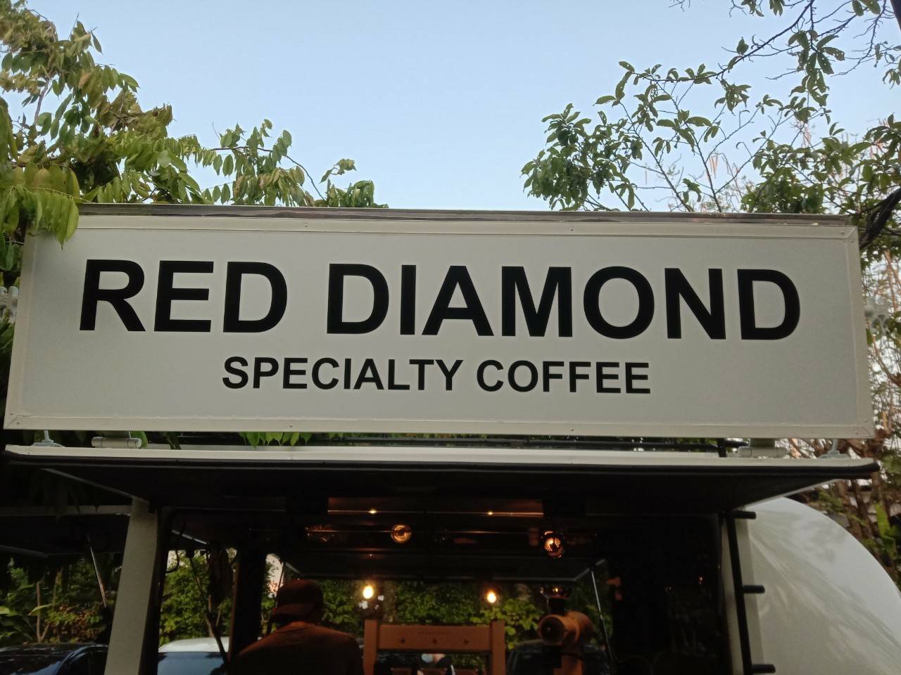 ป้ายสติกเกอร์ติดรถยนต์ - RED DIAMOND SPECIALTY COFFEE