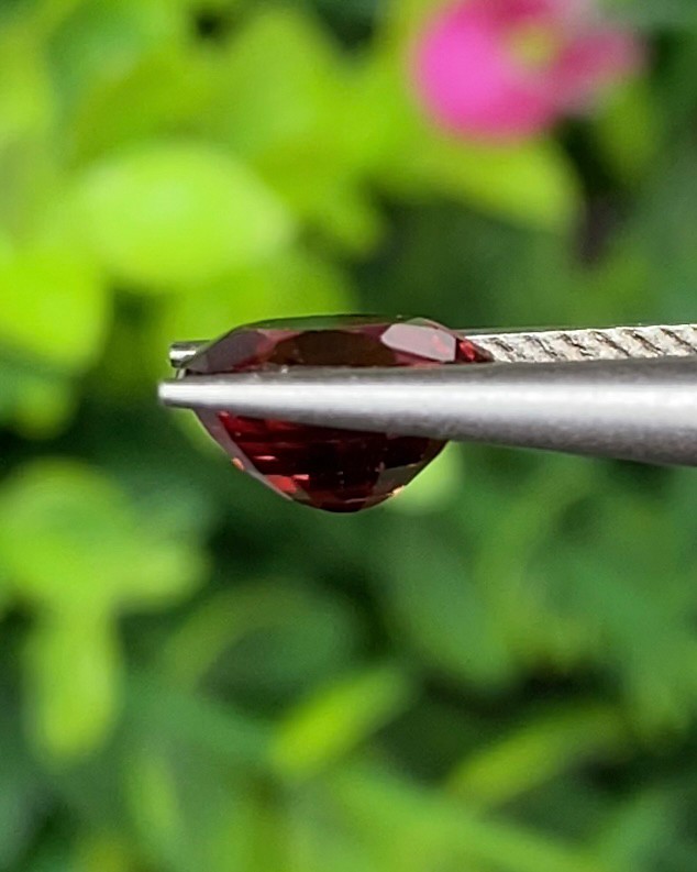 พลอย สเปสซาร์ไทต์ Spessartite Garnet 1.66 กะรัต Cts. พลอยแท้ อัญมณีมงคลประจําวันเกิด เครื่องประดับพลอย