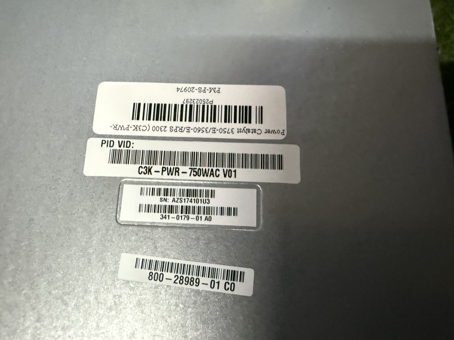 Power Catalyst 3750-E/3560-E/RPS 2300 (C3K-PWR-750WAC)