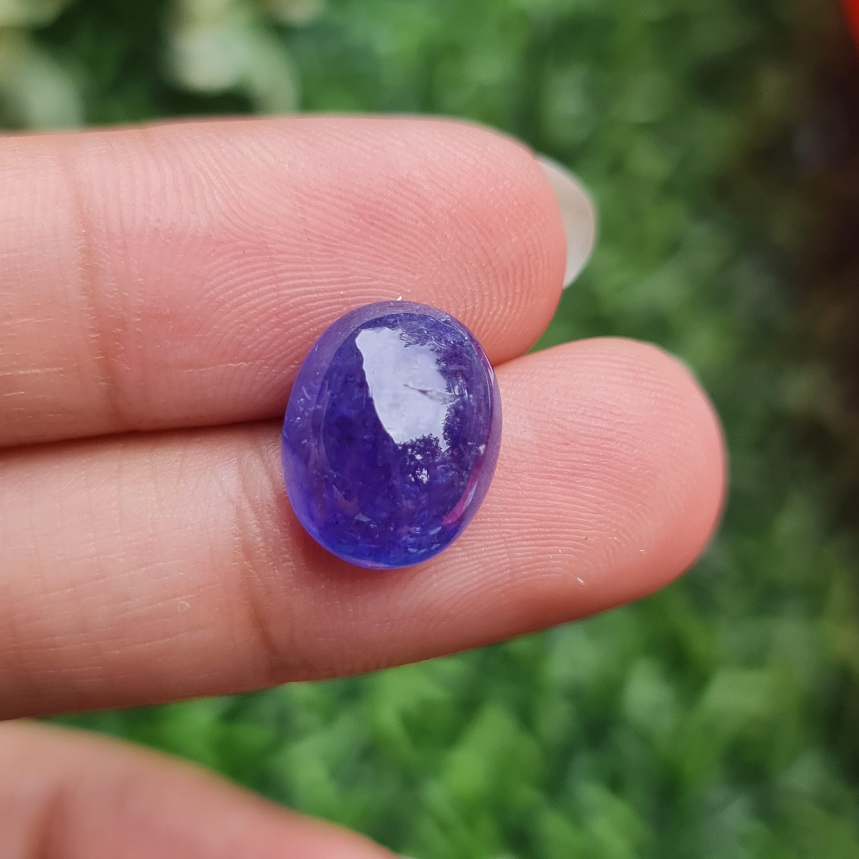 พลอย แทนซาไนท์ Tanzanite 8.18 กะรัต (Cts.) พลอยแท้ อัญมณีมงคลประจําวันเกิด เครื่องประดับพลอย