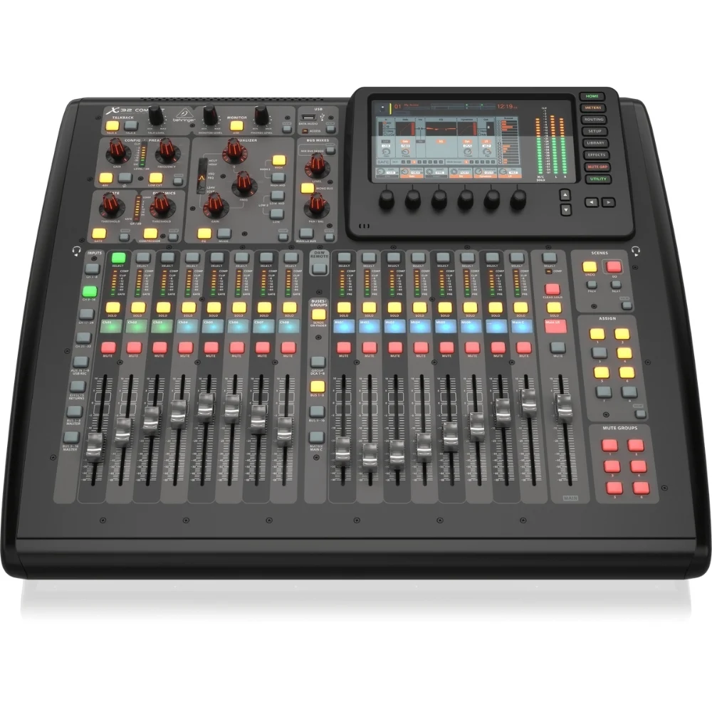 Behringer X32 Compact ดิจิตอลมิกซ์พกพา รองรับสูงสุด 40 อินพุต 25 บัส 25 เฟดเดอร์