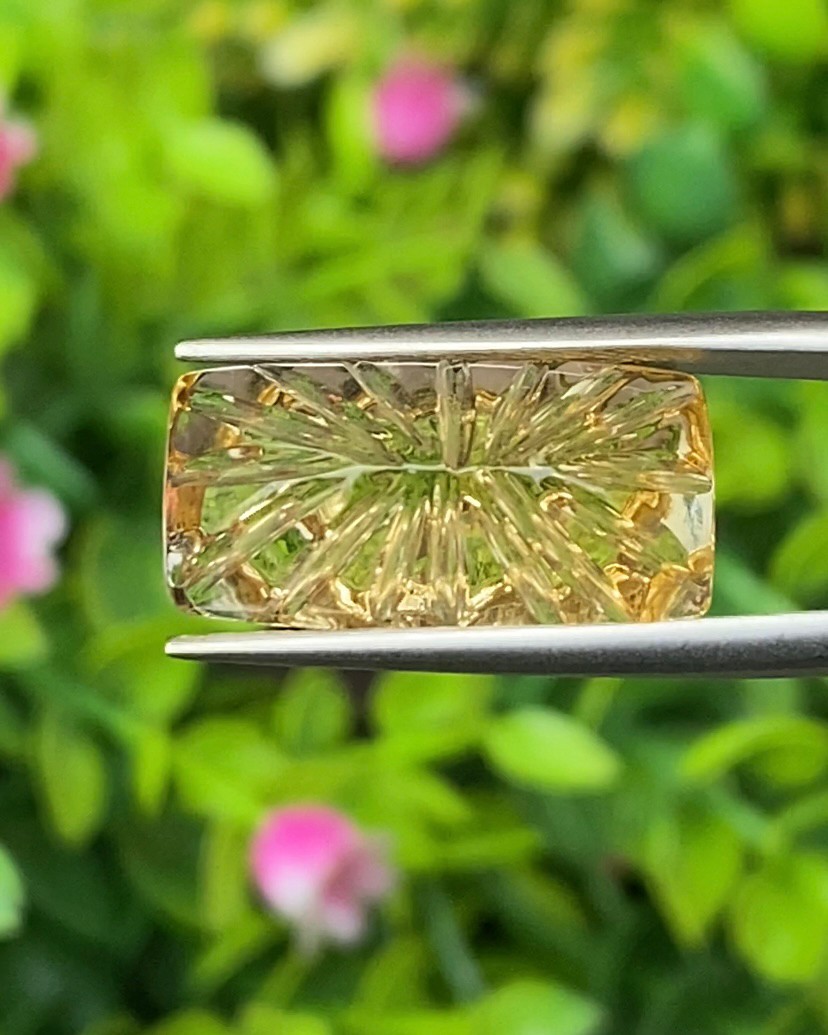 พลอย ซิทริน Citrine 9.05 กะรัต (Cts.) พลอยแท้ อัญมณีมงคลประจําวันเกิด เครื่องประดับพลอย