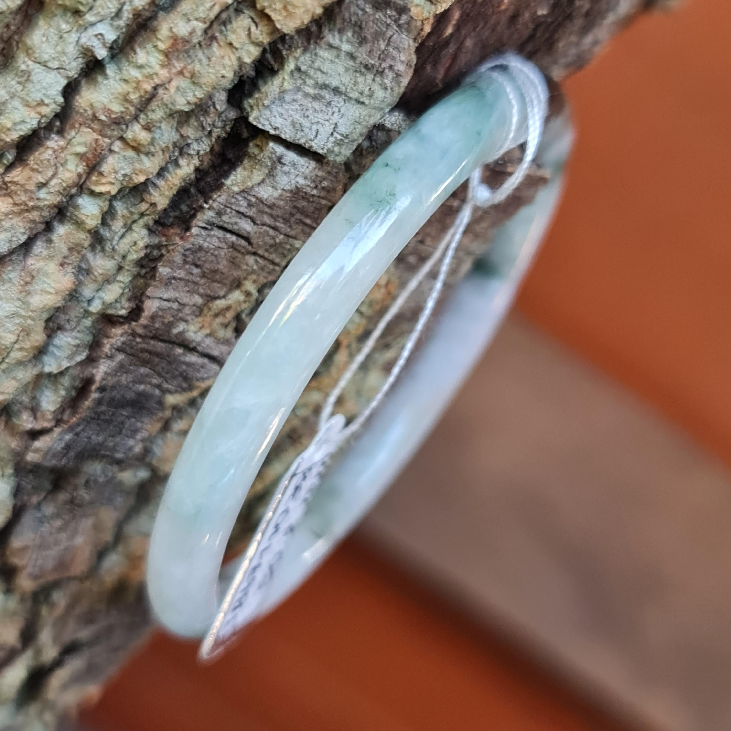 JB6711038 หยก พม่า แท้ Jade กำไลหยก (Jadeite bracelet) พม่า (Myanmar) 50.2 มม.