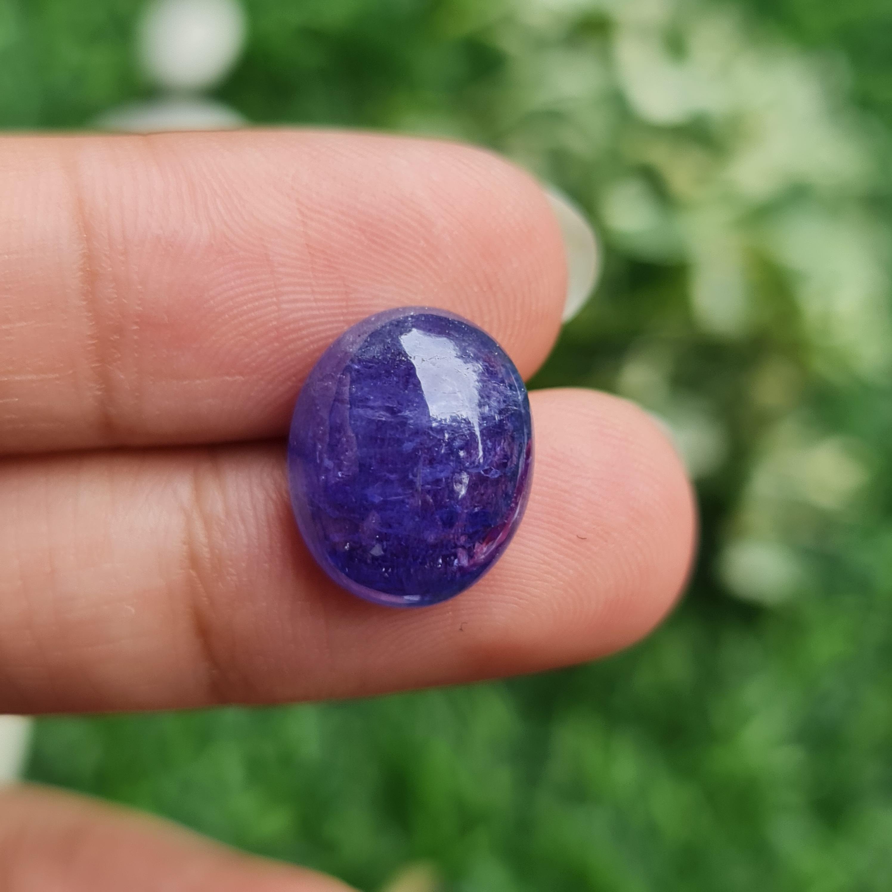 พลอย แทนซาไนท์ Tanzanite 11.26 กะรัต (Cts.) พลอยแท้ อัญมณีมงคลประจําวันเกิด เครื่องประดับพลอย