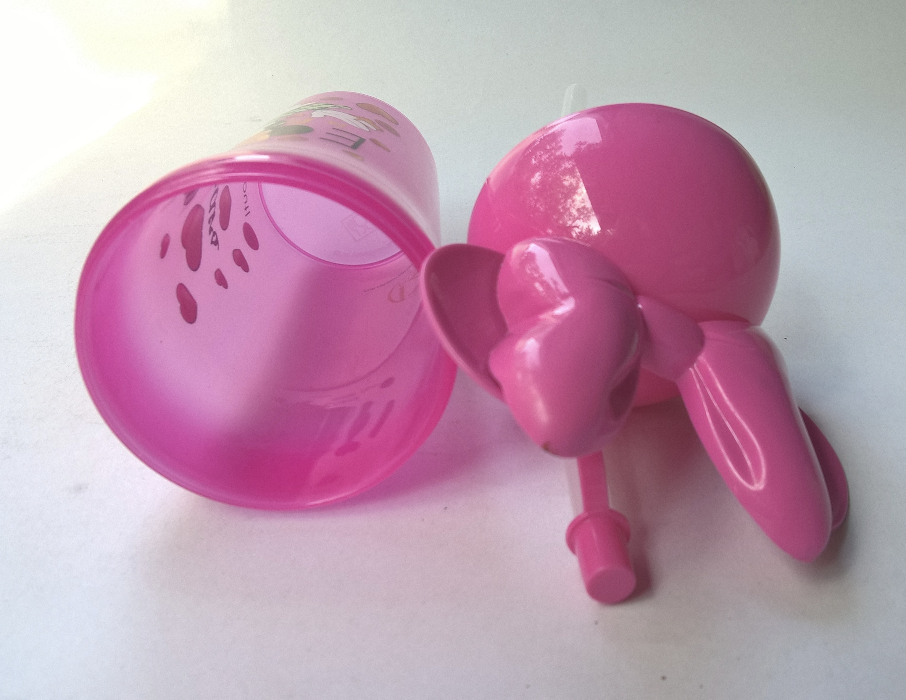 ของสะสม แก้วน้ำพลาสติก มินนี่เมาส์ Minnie Mouse สีชมพู งานพรีเมี่ยม ทเวลพลัส