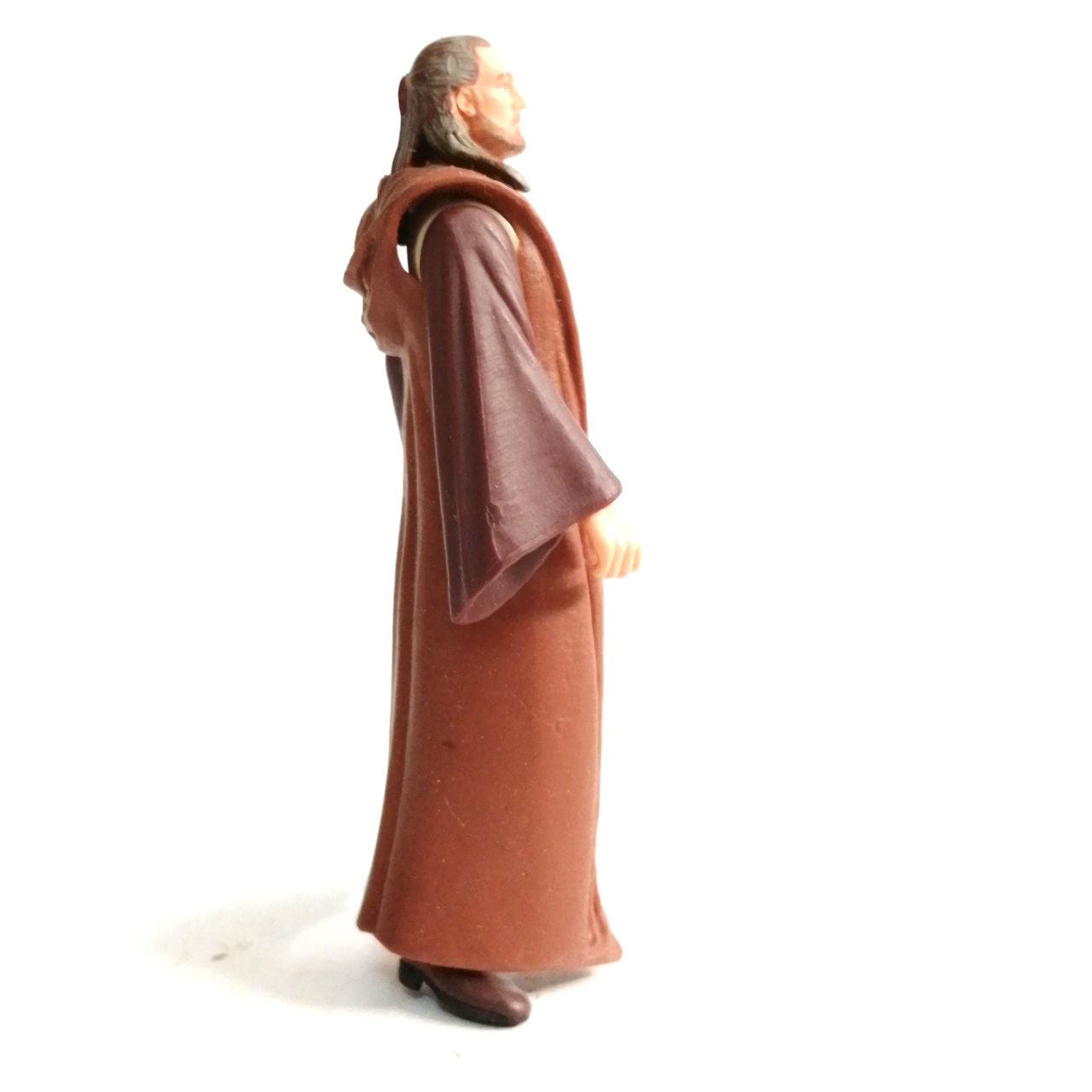 ฟิกเกอร์ ขนาด3.75" ขนาดตามภาพ อัศวินเจได ไควกอน จินน์ จากภาพยนตร์ สตาร์วอส์ ไม่มีดาบไลท์เซเบอร์ ของมีตามภาพ มีรอยบ้าง