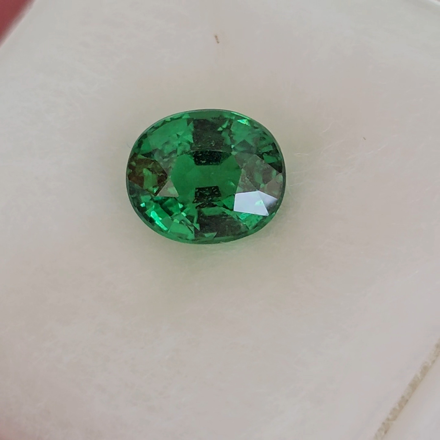 พลอย ซาโวไรท์ Tsavorite Garnet 1.26 กะรัต (Cts.) ดิบ Unheated พร้อมใบเซอร์ อัญมณีมงคลประจําวันเกิด เครื่องประดับพลอย