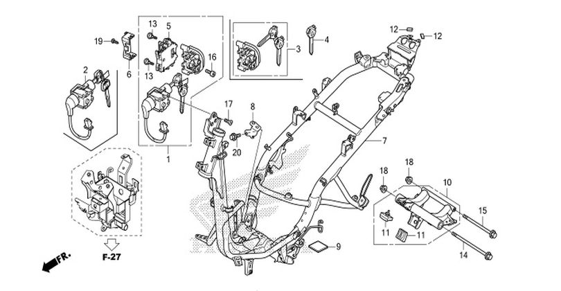 สมุดภาพอะไหล่แท้ฮอนด้าAT คลิก125ไอปี12(ตัวอย่าง/ไม่ได้ขาย)