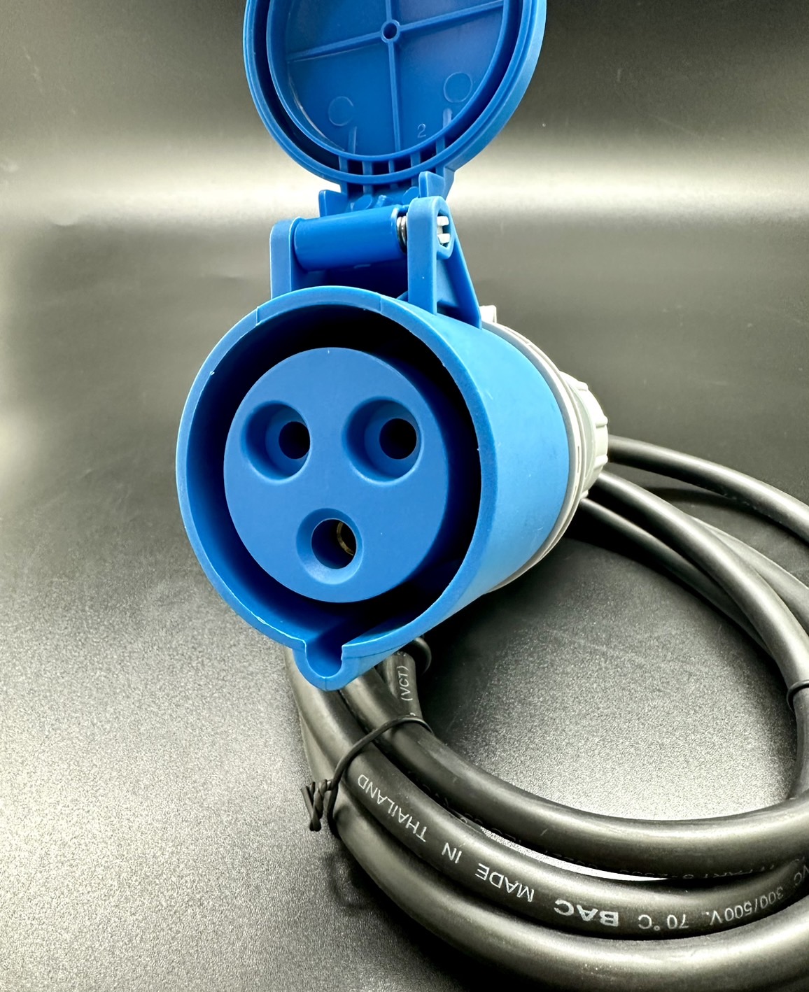 สายไฟVCT มีปลั๊ก หัวเพาเวอร์ปลั๊ก 32A 2P+E ยาว 2 เมตร